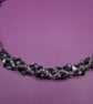 Hand Crafted Beaded Twist Shorter Length Necklace - Image 2