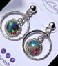 Aurora Opal Earrings Hoops Studs Sterling Silver Sustainable Jewellery Gift - Image 2