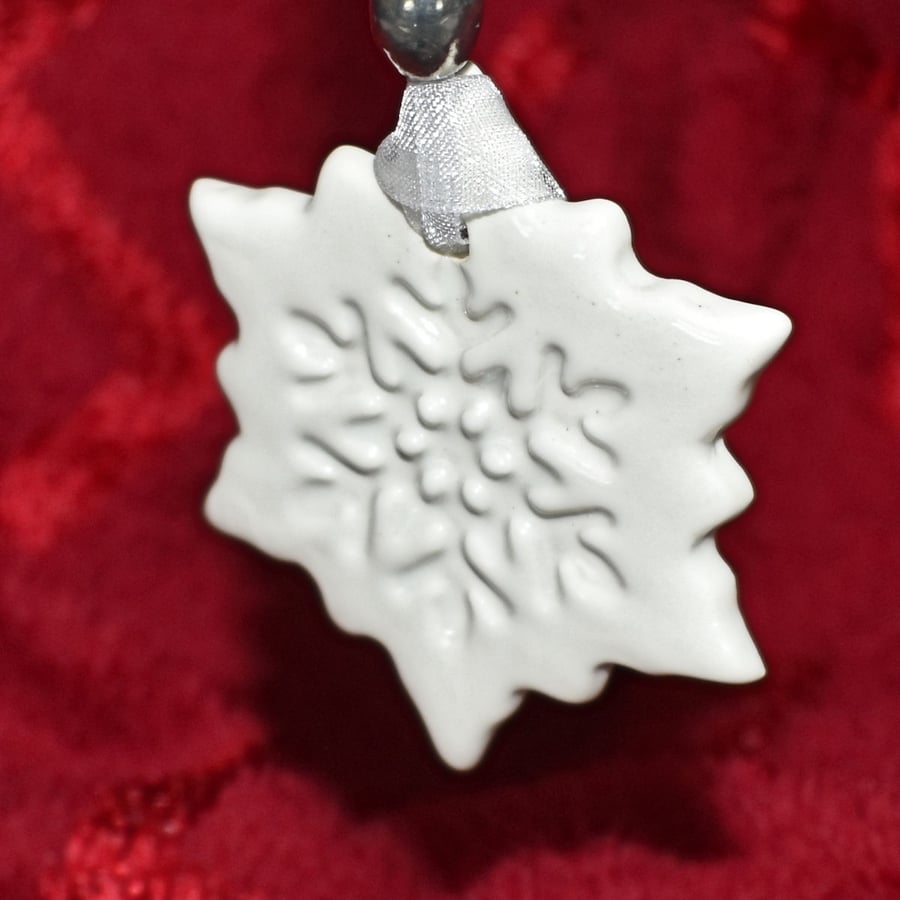 Snowflake Christmas tree decoration
