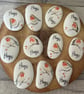 Pocket Hug Pebble. Robin. Keepsake. Memorial pebble. Bereavement.
