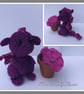 Teeny Dragon, crocheted miniature dragon - Image 3