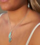 Sea Glass  Pendant Framed With Silver - Image 10