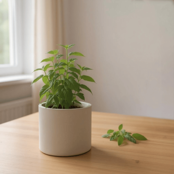 Large Off White Plant Pot Cover - Cream 15cm Planter