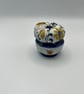 Pair of Vintage Ceramic Pin Cushions - Blue Rim Pots & William Morris - Image 5
