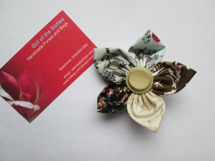 Fabric brooch