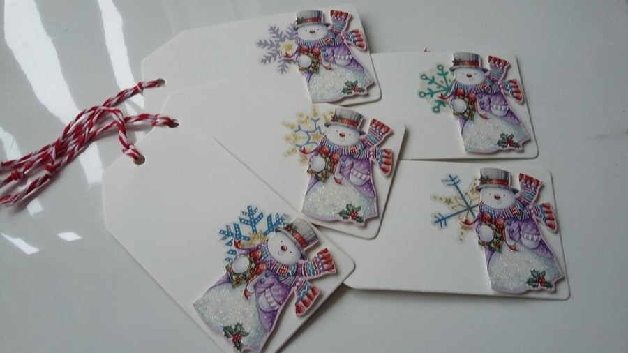 SNOWMAN CHRISTMAS GIFT TAGS