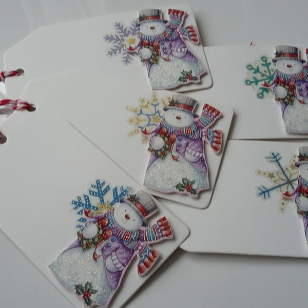 SNOWMAN CHRISTMAS GIFT TAGS