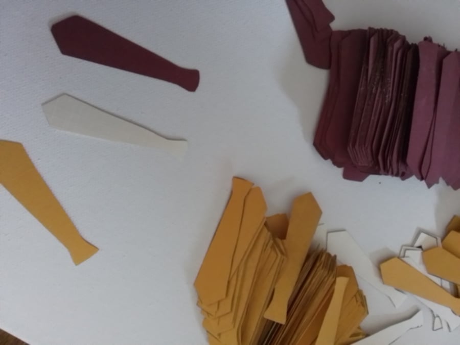 Hand cut ties. Wedding ties. CC877. 