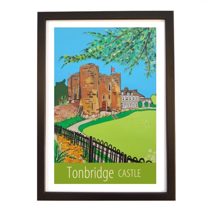 Tonbridge Castle - black frame