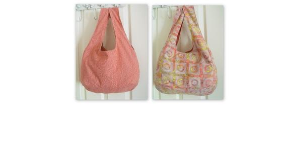 floral cotton reversible lightweight boho shoulder bag, terracotta