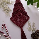 Macrame Christmas Tree Wall Hanging