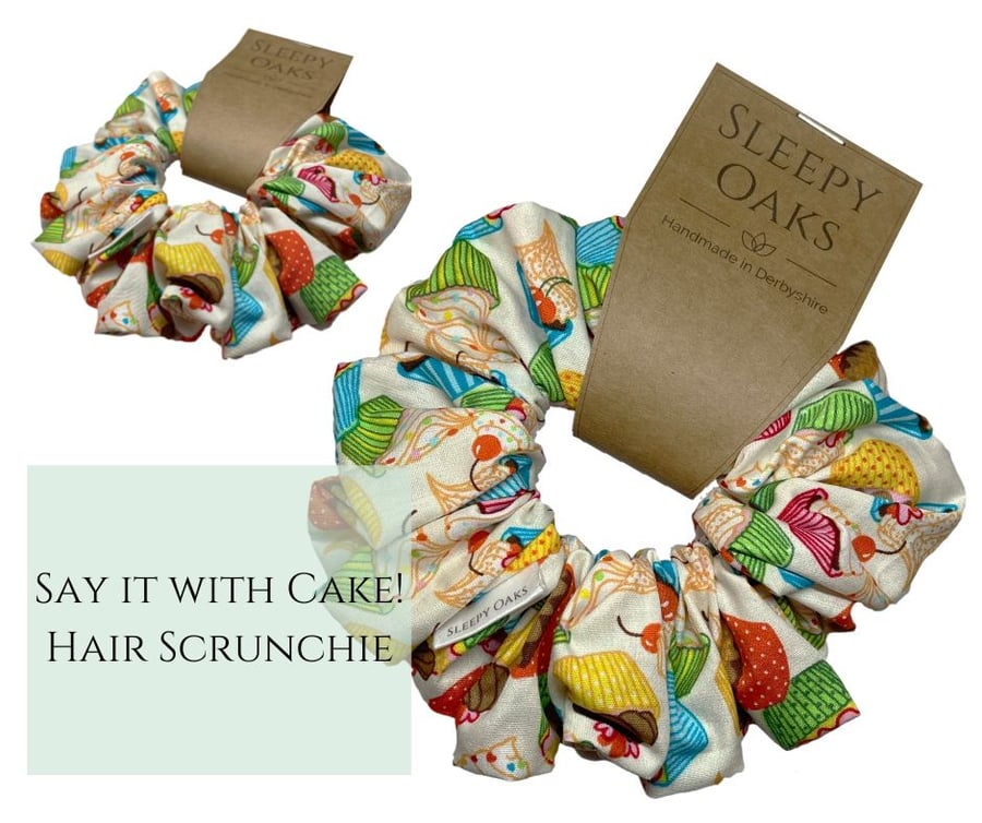Say it with Cake! Hair Scrunchie