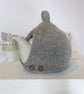 Tea Cosy in Grey Aran Wool - Image 4