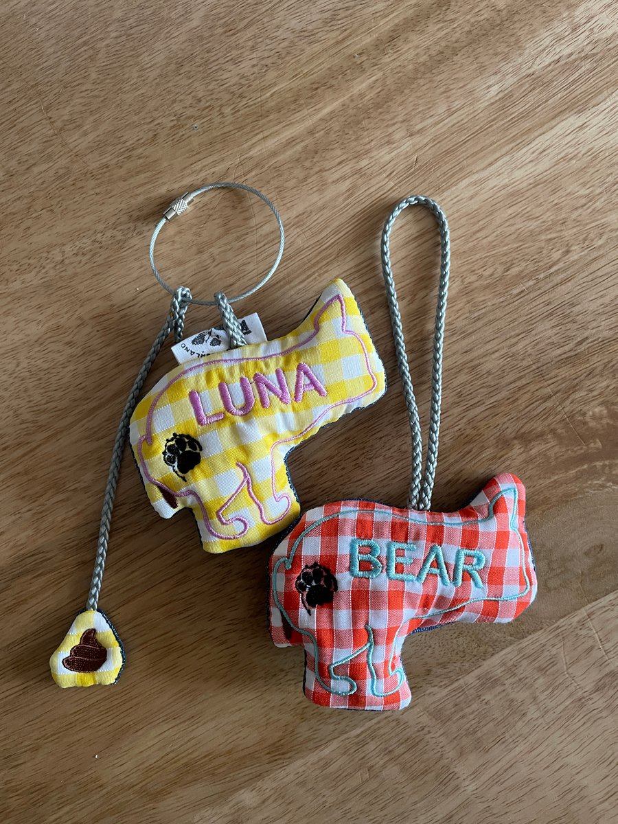 Pooping FRENCH BULLDOG Custom Embroidery Charm