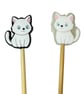 Stitch stoppers for knitting needles in cat breed shapes , silicone - Image 3