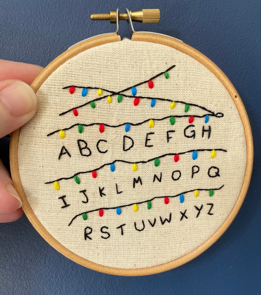 Stranger Things Fairy Lights Hoop
