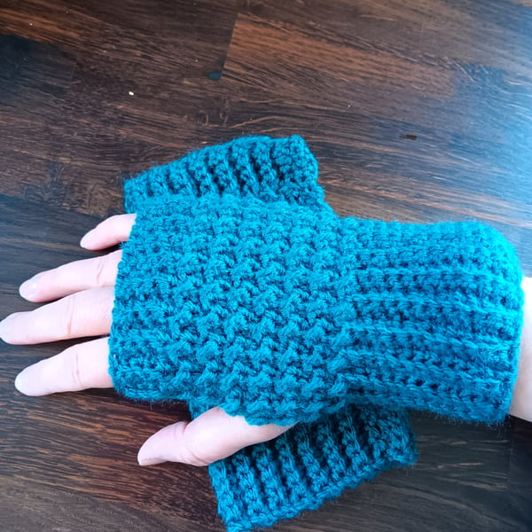 Handmade Crochet Fingerless Gloves