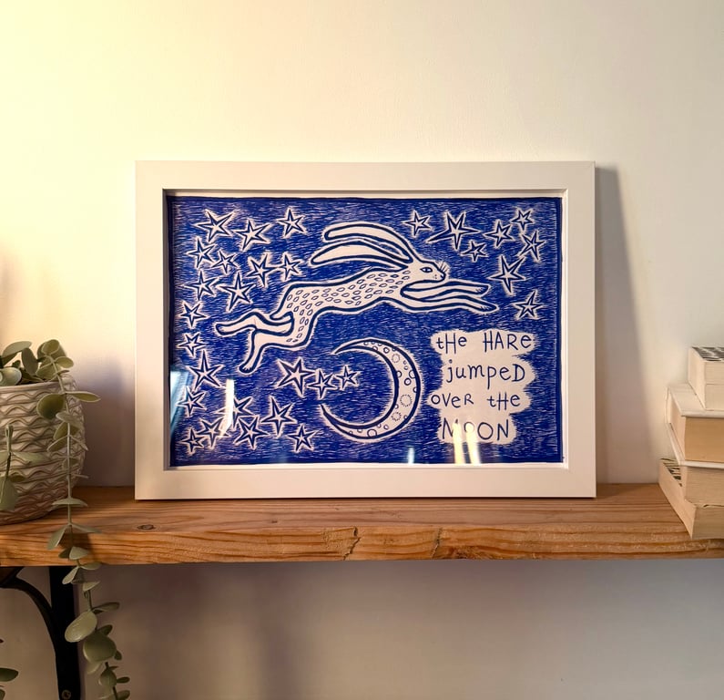 Hare Moon Giclee Print - READY TO SHIP