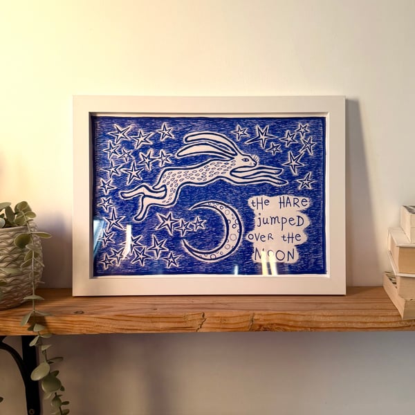 Hare Moon Giclee Print - READY TO SHIP
