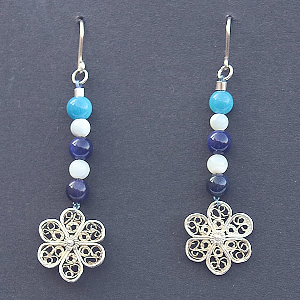 Indian Blue Earrings