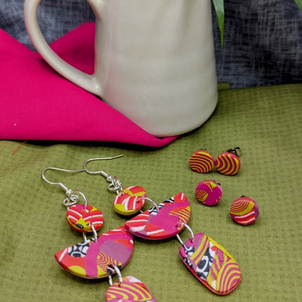 Long statement earrings 