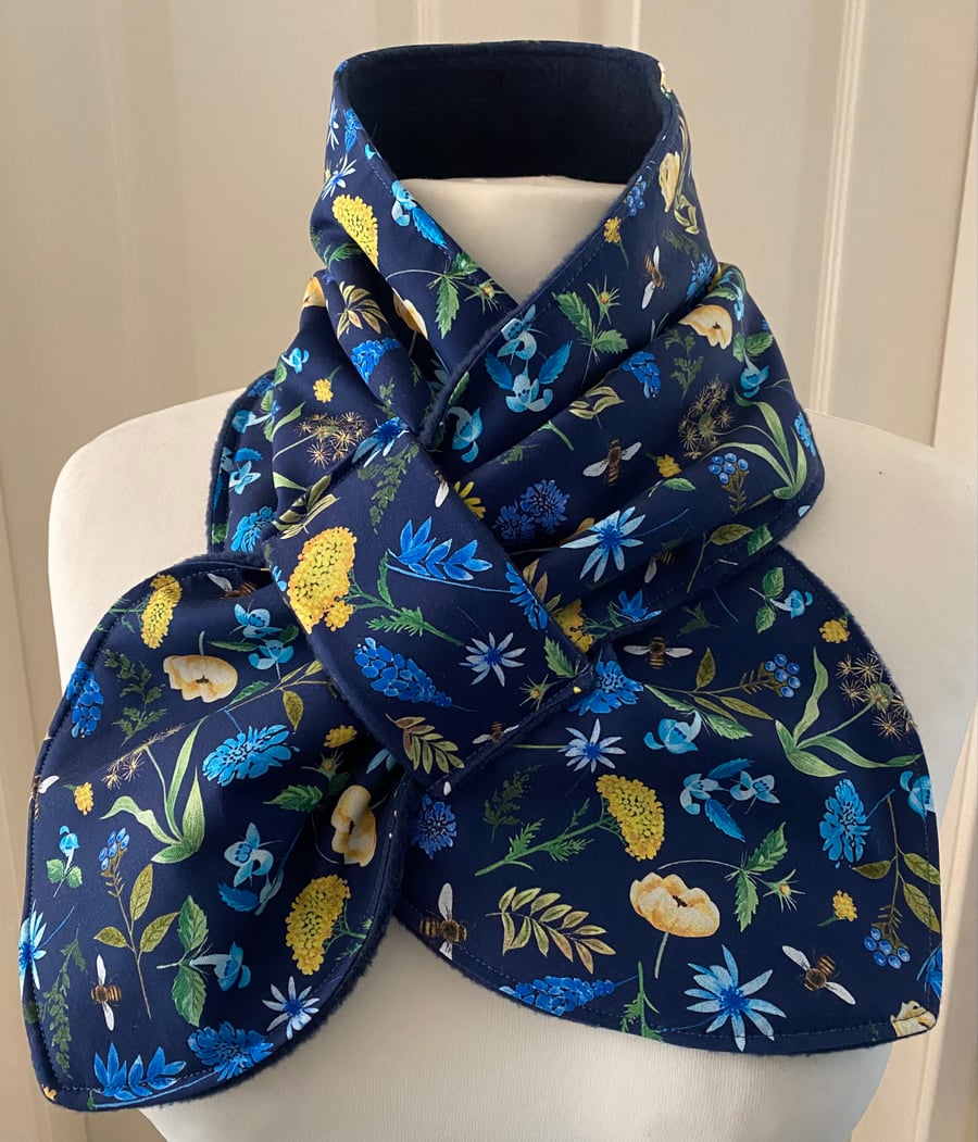 Neck warmer Scarf - neck gaiter - cowl - snood - Fleece Lined - Adult size 