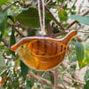 Fused Glass Birds, WREN bird lover gift, British bird, hanging bird