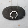 Sterling silver round necklace