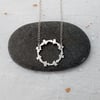 Sterling silver round necklace