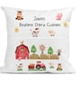 Personalised Farmyard -Old MacDonald farm- book insert cushion