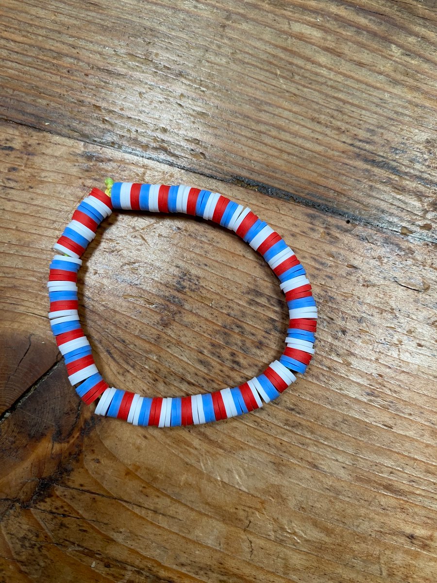 Red, White and Blue Bracelet (596)