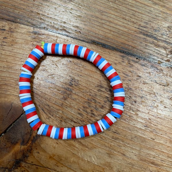 Red, White and Blue Bracelet (596)