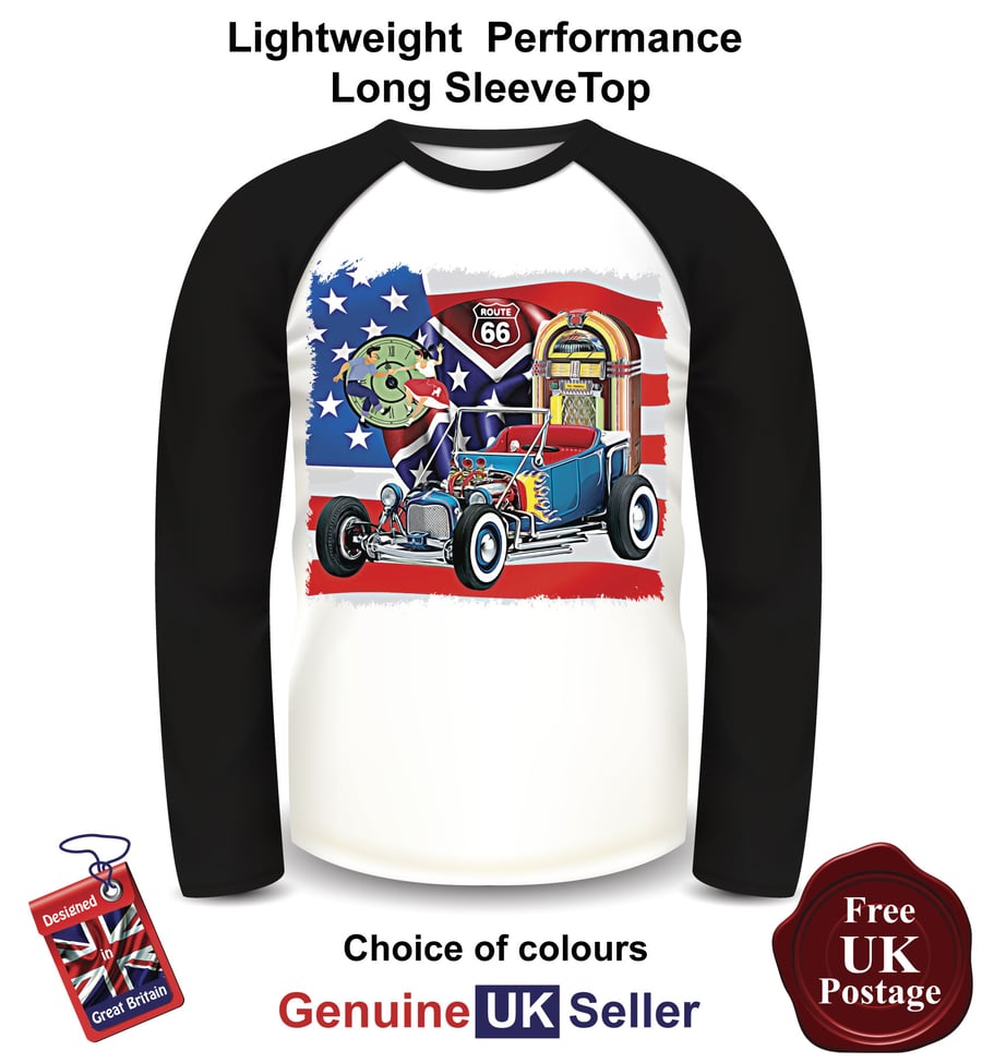 Ford Bucket, Ford Bucket Mens Long Sleeve Top, Ford Bucket Mens Top