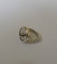 1921 threepence ring set with blue sapphire - Image 5