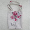 Red flower tote bag, handbag