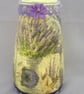 Decoupaged Lavender Glass Lamp - Image 6