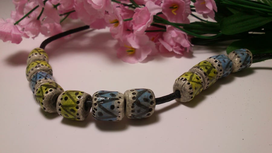 Summer Textured beads
