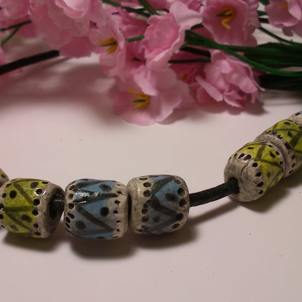 Summer Textured beads