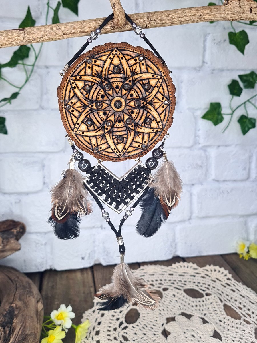 Pyrography dream catcher-Vilis