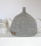 Tea Cosy in Grey Aran Wool - Image 2