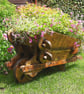 Wooden Wheelbarrow Garden Planter - Image 2