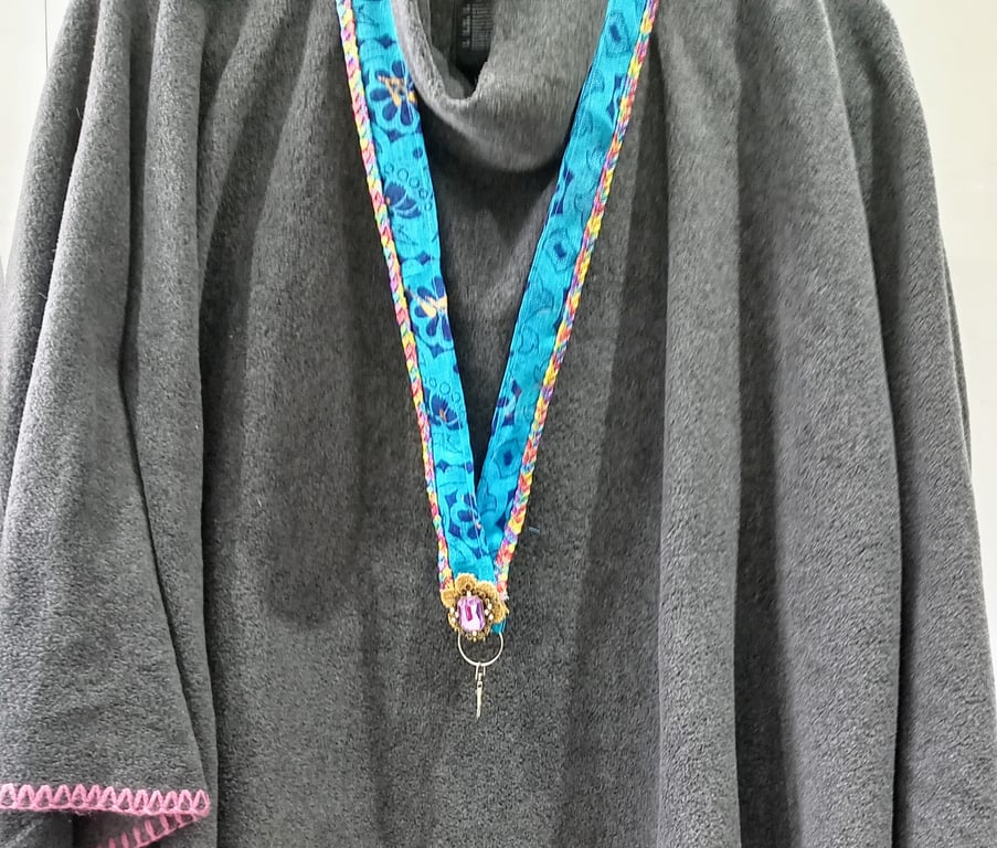 Boho Embellished Rainbow Lanyard ID Badge Key Holder Cord Strap