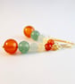 Mixed Gemstone Earrings In Autumn Shades - Handmade In Devon - Image 2