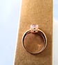 7mm Kunzite Solitaire Rosegold Ring Size P-Q or Size 8 - Image 5