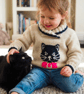 Knitting Pattern Cat and Mice Jumper.  Digital Pattern - Image 1