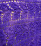 Purple and pink Angora beaded lace knitted shawl - Design L323 - Image 4