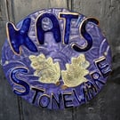 Ceramic numbered house signs, bespoke also