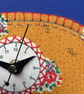 French fabric clock- mustard landscape - Image 4