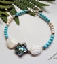 Howlite, Abolone Shell & Mother of Pearl Bracelet  - Image 7