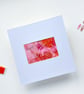 Pink Abstract mixed media PAINTING from everyday objects - Image 8